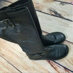 Born B.O.C Riding Boots Black Leather